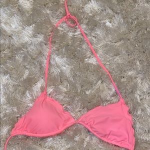 String triangle bikini top